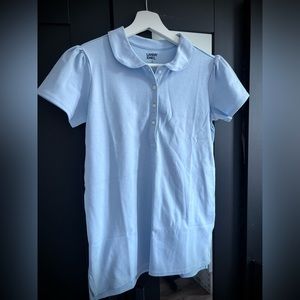 Lands End Boy’s Blue Shirt with Buttons, Size XL 14-16.